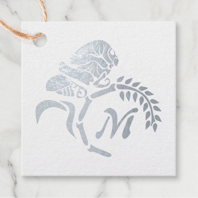 Monogramm Geschenkanhänger (Vorderseite)