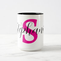 Monogramm-Geschenke für personalisiert rosa Namen