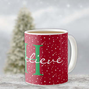 Monogramm, glaube ich, Red White Stars 11oz Classi Kaffeetasse