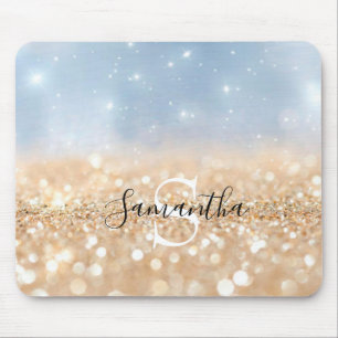 Monogramm-Glitzer Mousepad