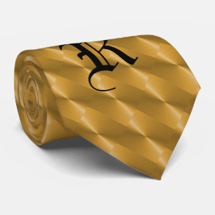 MONOGRAMM-GOLD KRAWATTE
