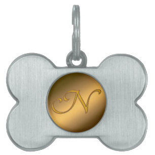 Monogramm Gold N Tiermarke