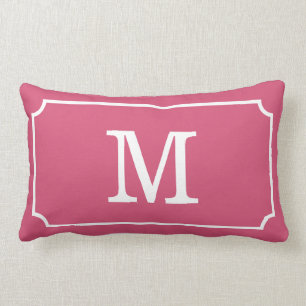 Monogramm-Goldbrushstrokes-lumbales Wurfs-Kissen Lendenkissen