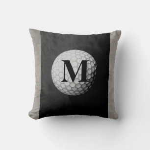 monogramm goldkissendesign bedrückt grau kissen