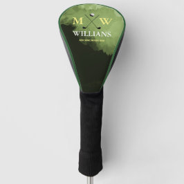 Monogramm (Golfername und Initialen) Golf Headcover