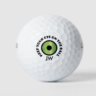 Monogramm-Golfspieler - behalten Sie Ihr Auge auf Golfball