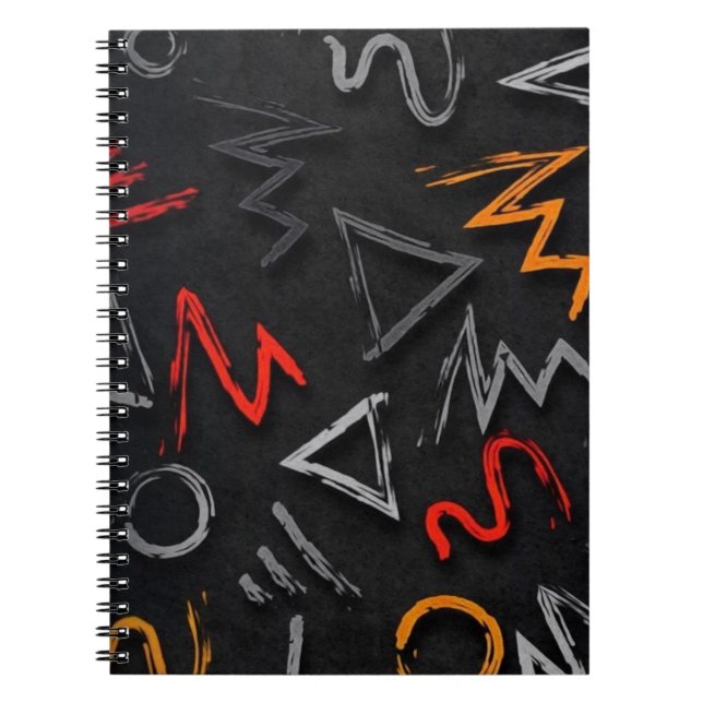 Monogramm Graffiti Notizblock (Vorderseite)