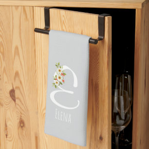 Monogramm Grau Küchentuch Einzugsgeschenk
