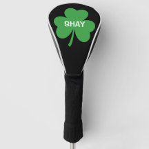 Monogramm Grün Irischer Shamrock