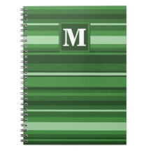 Monogramm grüne Streifen
