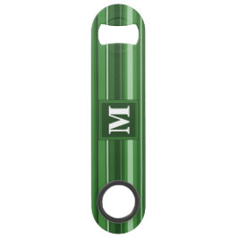 Monogramm grüne Streifen Speed Flaschenöffner