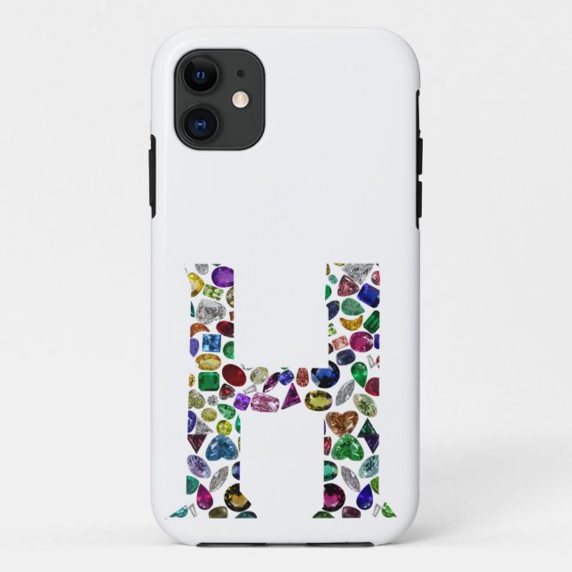 Monogramm H Case-Mate iPhone Hülle (Rückseite)