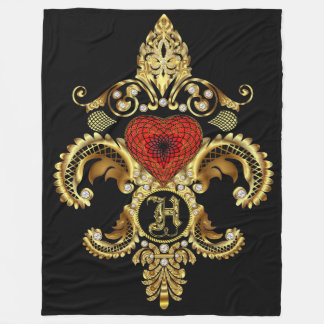 Monogramm H FERTIGEN zur Fleecedecke