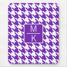 Monogramm Hahnentrittmuster Lila GL Splitter