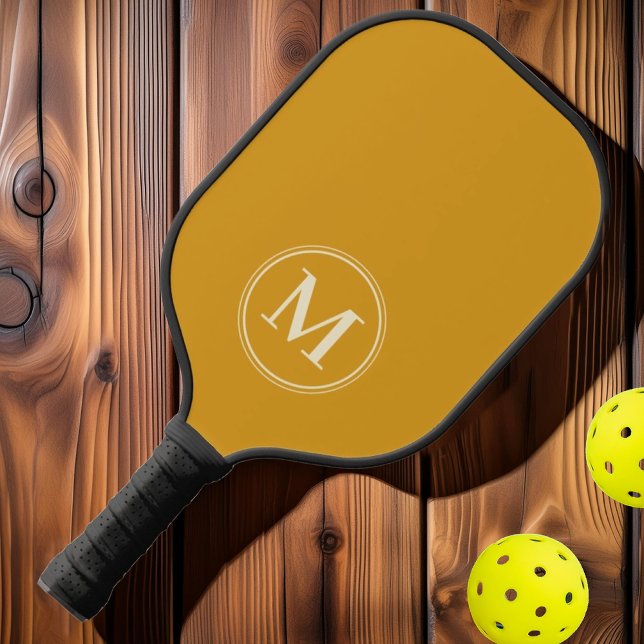 Monogramm Halbjahrhundertfarbe für Vollblutgebläse Pickleball Schläger (Von Creator hochgeladen)