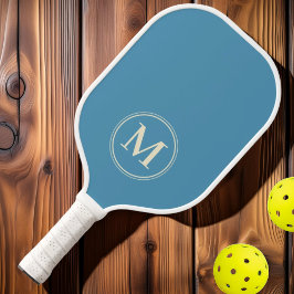 Monogramm Halbjahrsfarbe Aqua Splash Pickleball Schläger