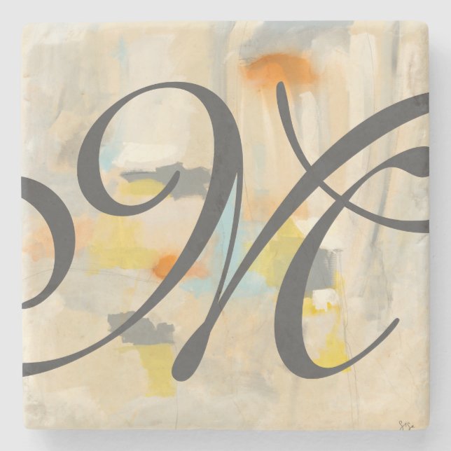 Monogramm | heiliges II Steinuntersetzer (Vorderseite)