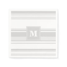 Monogramm hellgraue Streifen