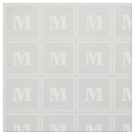 Monogramm hellgraue Streifen Stoff