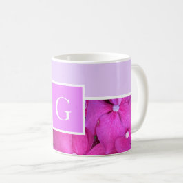 Monogramm Hellrosa Kaffeetasse