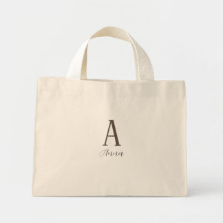 Monogramm Herbstflasche Mini Stoffbeutel