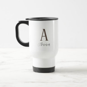 Monogramm Herbstflasche Reisebecher