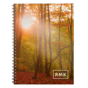 Monogramm hinzufügen   Autumn Splendor Notizblock