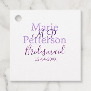 Monogramm hinzufügen Name Brief Brautjungfrauen Geschenkanhänger