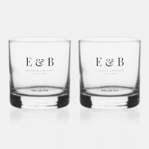Monogramm-Hochzeitsgeschenk für den Vater der Brau