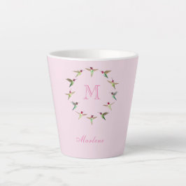 Monogramm Hummingvögel Milchtasse