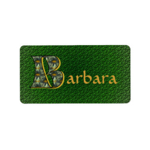 Monogramm Ihr Name Initial-B-Daisienetikett Adressaufkleber