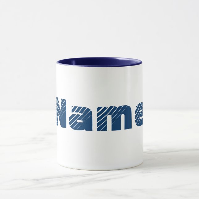 Monogramm Ihr Name Tasse (Zentrum)