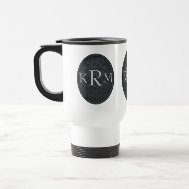 Monogramm Ihrer Initialen Personalisiert Reisebecher (Links)