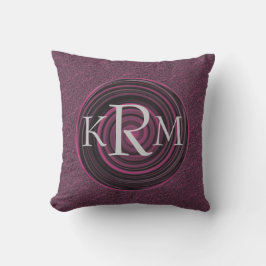 Monogramm Ihrer Initialen Pflaumenwirbel Personali Kissen
