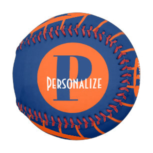 Monogramm Individuelle Name Personalisiert Basebal Baseball