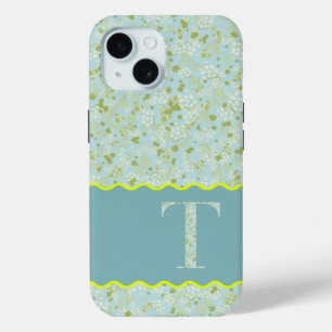MONOGRAMM INITIAL FÜR KLEINE BLUME Case-Mate iPhone HÜLLE