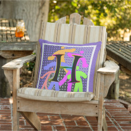 Monogramm Initial H Multi Kissen