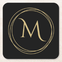 Monogramm Initial in Circles