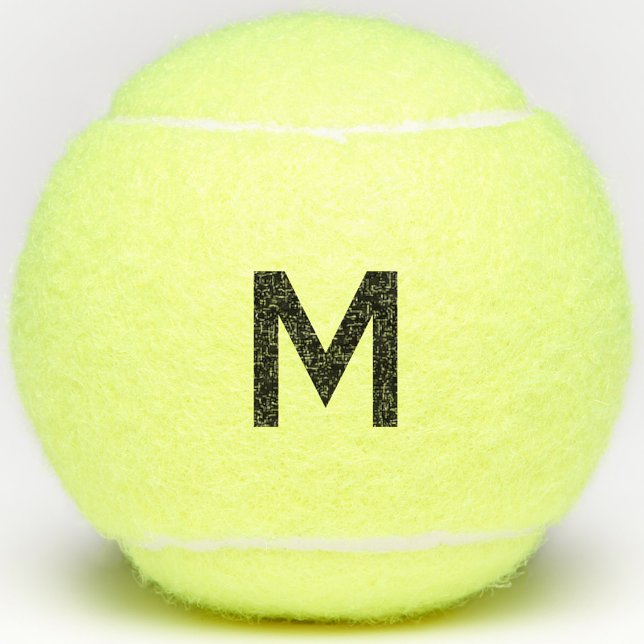 Monogramm Initial Personalisiert Tennisbälle (Simple monogram initial personalized tennis ball)