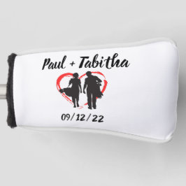 Monogramm Initial und Name Personalisiert Golf Headcover