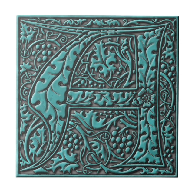 Monogramm-Initiale A Fliese (Vorderseite)