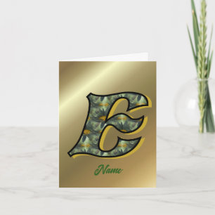 Monogramm Initiale E Gänseblümchen Kunst Personali