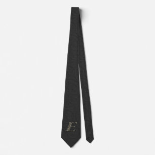 Monogramm Initiale E Hortensien-Blumen Krawatte
