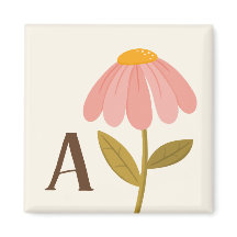 Monogramm Initiale handgezeichnete florale Illustr