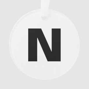 Monogramm Initiale Moderne Stilvolle Trend-Ornamen Ornament