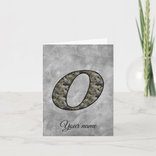 Monogramm Initiale O Hortensien Blumen Personalisi