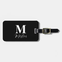 Monogramm Initials Individuelle Name Schwarz-weiß