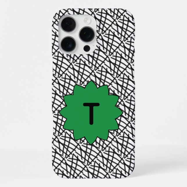 Monogramm iPhone 16 Pro Max Hülle (Rückseite)