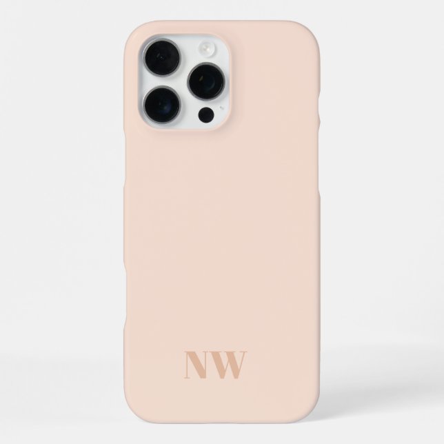 Monogramm iPhone 16 Pro Max Hülle (Rückseite)