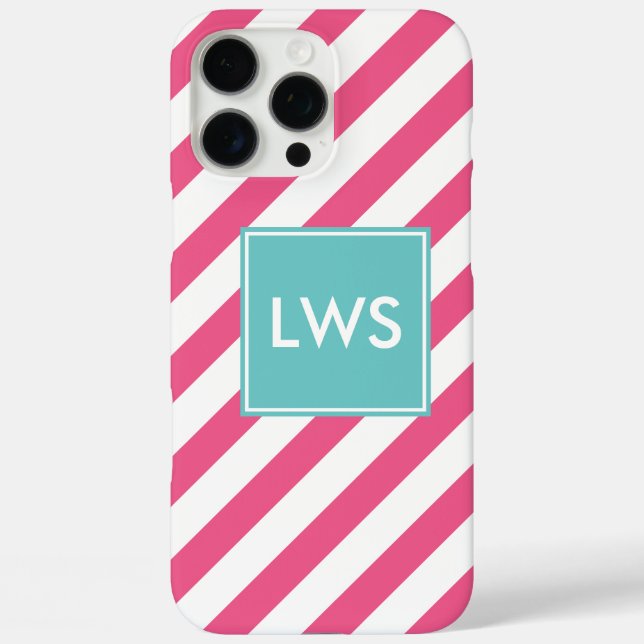 Monogramm iPhone 16 Pro Max Hülle (Rückseite)